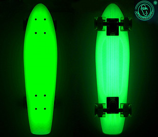 Penny board (пенни борд) Y-Scoo Big Fishskateboard Glow 27 402E-G Green-Green