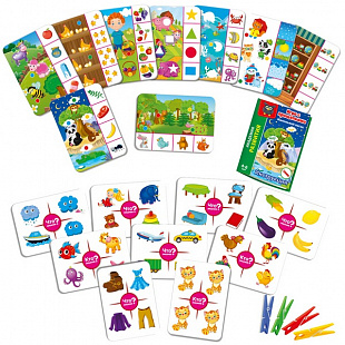 Игра с прищепками Vladi Toys Маленький логик VT5303-03