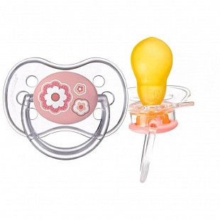 Пустышка Canpol babies Newborn Baby Латексная Круглая 6-18 мес. (22/432) pink