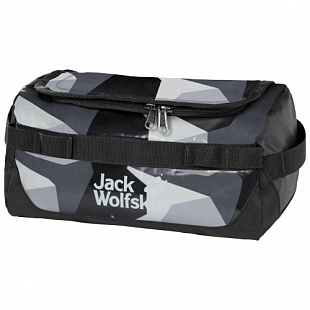 Косметичка Jack Wolfskin Expedition Wash Bag grey geo block 8006861-8122