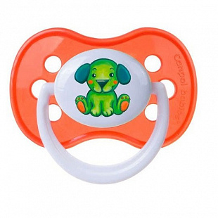 Пустышка Canpol babies Силиконовая Cимметричная Milky 6-18 мес 22/542 Orange