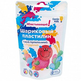 Шариковый пластилин для лепки Genio Kids - Art незастывающий 15 гр. в ассортименте TA1803