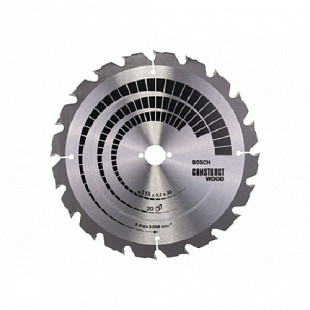 Диск пильный Bosch 315х30 мм 20 зубов Construct wood 2613965492