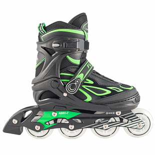 Роликовые коньки Tech Team Flash 2019 black/green Роликовые коньки Tech Team Flash 2019 black/green