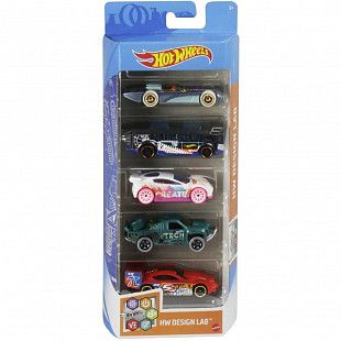 Набор машинок Hot Wheels HW Design Lab 5 шт. (1806 GTN34)