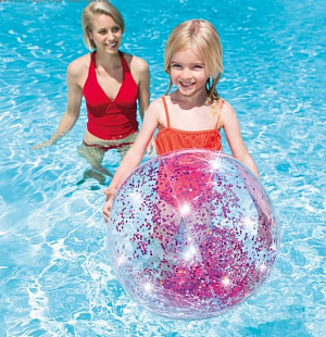 Пляжный мяч Intex Блеск 58070NP Pink