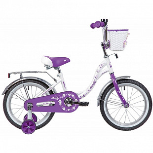 Велосипед Novatrack Butterfly 16" (2020) 167BUTTERFLY.WVL20 white/purple