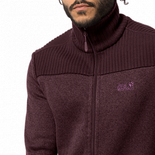 Джемпер мужский Jack Wolfskin Scandic Jacket Men port wine