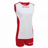 Волейбольная форма Givova Kit Volley Piper Kitv06 white/red