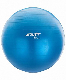Мяч гимнастический, для фитнеса (фитбол) с насосом Starfit GB-102 85 см blue, антивзрыв