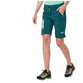 Шорты женские Jack Wolfskin Overland Shorts W dark spruce