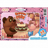 Мягкие пазлы Десятое Королевство на 12 элементов в пакете «Винни Пух-3» 001205