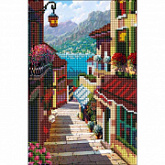 Алмазная мозаика Рыжий Кот Теплый город у моря ACF023