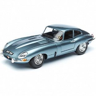 Машинка Bburago 1:18 Jaguar E-type Coupe (18-12044) silver НОВОЕ ПОСТУПЛЕНИЕ