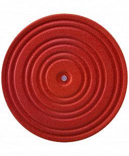 Диск здоровья Basefit FA-210, металл red/black
