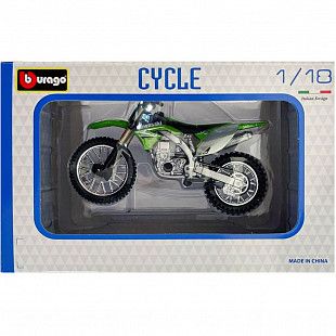 Мотоцикл Bburago 1:18 Kawasaki KX 450F (18-51000/18-51045)