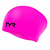 Шапочка для плавания Long Hair Wrinkle-Free Silicone Cap LCSL/693 Pink