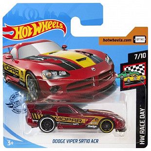 Машинка Hot Wheels Базовой коллекции Dodge Viper SRT10 ACR 50/250 (5785 GHC54)