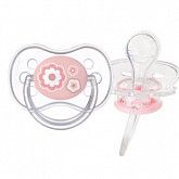 Пустышка Canpol babies Newborn Baby Силиконовая Круглая 6-18 мес. (22/563) pink