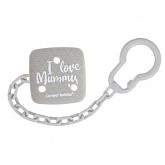Клипса-держатель для пустышки Canpol babies I Love Mummy (2/434) grey