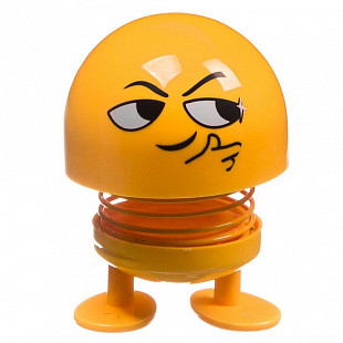 Игрушка Bondibon Чудики Танцующий на пружинке Эмодзи-хмурый ВВ4134