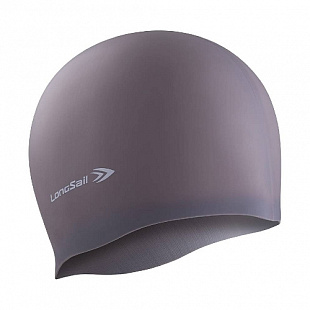 Шапочка для плавания LongSail силикон grey