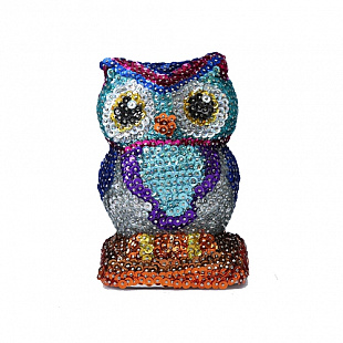 Фигурка из пайеток Рыжий Кот Сова ТХ-3964