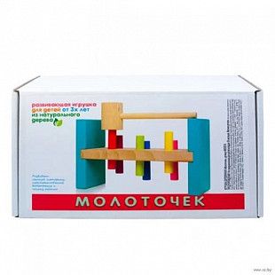 Игрушка развивающая Pinocchio Молоточек деревянная  WOOD16