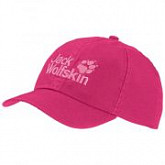 Бейсболка детская Jack Wolfskin Kids Baseball Cap pink peony 1901011-2010495