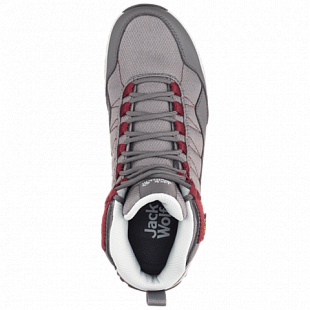 Ботинки женские Jack Wolfskin Maze Texapore Mid W tarmac grey / burgundy