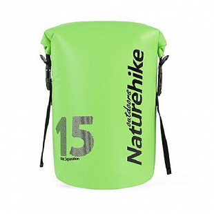Герморюкзак Naturehike 250D Waterproof 15 л light green