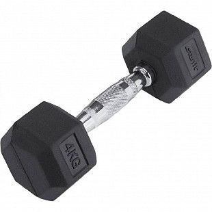 Гантель гексагональная Starfit Pro DB-301 обрезиненная 4 кг black