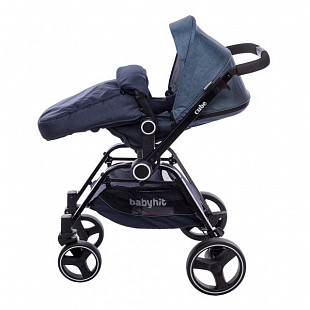 Коляска BabyHit Cube (Linen Blue)