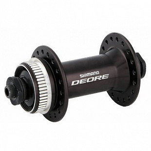 Втулка передняя Shimano Deore под Center Lock 36H OLD:100мм, ось: 108мм, AHBM6000AL
