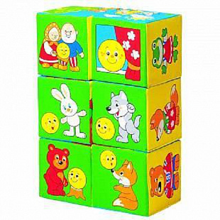 Игрушка кубики Мякиши Сказки в картинках 350