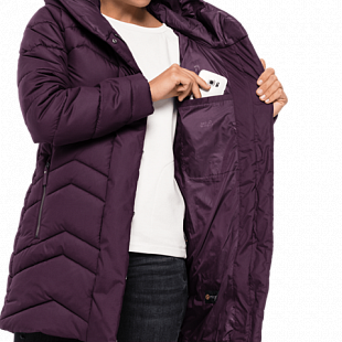 Пальто женское Jack Wolfskin Kyoto Coat W aubergine