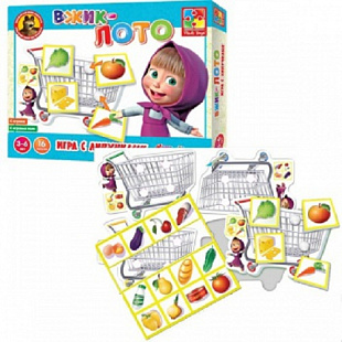 Игра настольная Vladi Toys Вжик Лото Маша и Медведь VT2305-01