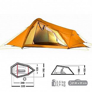 Палатка Normal Отшельник N yellow