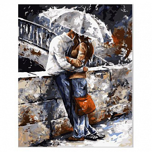 Картина по номерам Picasso В объятьях под дождем PP4050095