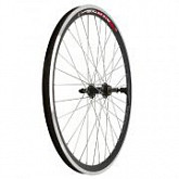 Заднее колесо 26", обод двойной black, втулка алюм., с эксцентриком,black  ZXX18866