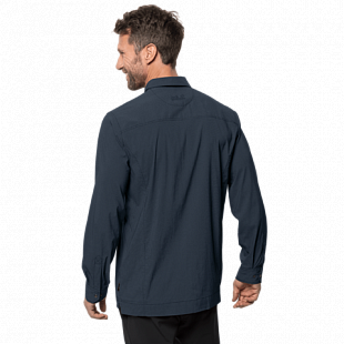 Рубашка мужская Jack Wolfskin Jwp Ls Shirt M night blue