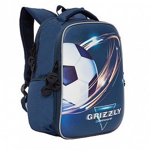 Рюкзак школьный GRIZZLY RB-153-3 /1 blue