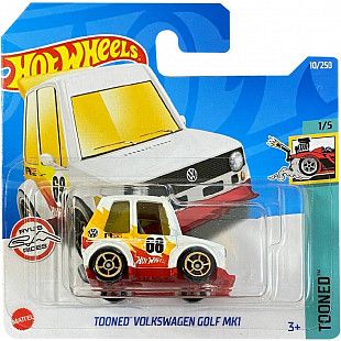 Машинка Hot Wheels Базовой коллекции Tooned Volkswagen Golf MK1 10/250 (5785 HCT27) mainline 2022