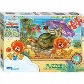 Пазлы Step Puzzle 104 "Львёнок и Черепаха" 82028