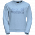 Пуловер женский Jack Wolfskin Logo Sweatshirt W ice blue