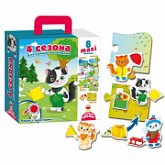 Пазлы с липучками Vladi Toys 4 сезона VT2907-02
