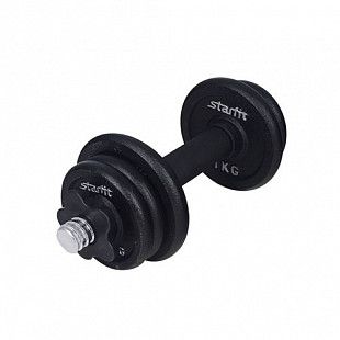 Гантель разборная Starfit DB-715 чугунная в коробке 5 кг black