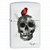Зажигалка Zippo Steven Spazuk Skull Cardinal 29644 Зажигалка Zippo Steven Spazuk Skull Cardinal 29644