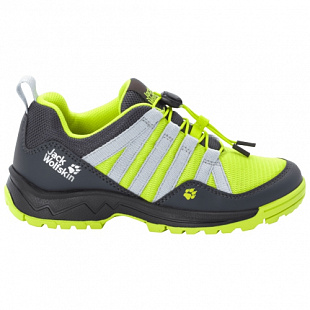 Кроссовки детские Jack Wolfskin Thunderbolt Low K lime / dark grey