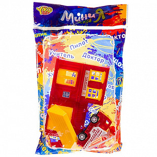 Набор YAKO пожарная станция со зданием, серия МиниМаниЯ М7479